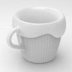Cupcake 3D Printed Coffee Cups