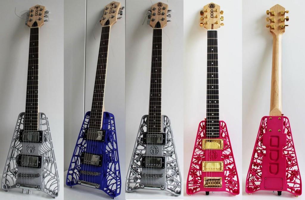 3D-printed guitars by ODD