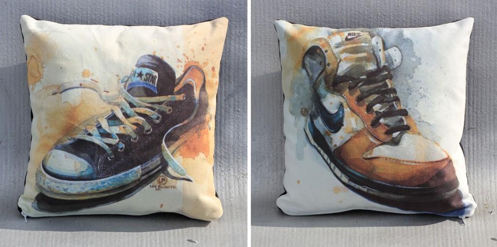 Sneaker Pillows by Lou Pimentel