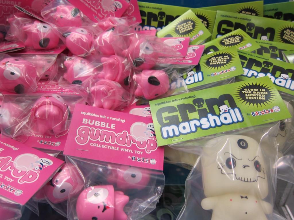 Bubble Gumdrops and Grim Marshall by 64Colors at Rotofugi, Comic-Con 2012