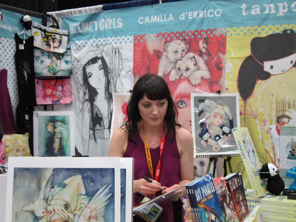 Camilla D'errico at Comic-Con 2012