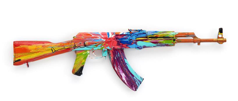 Spin AK47 by Damien Hirst